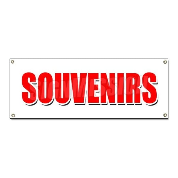 Signmission SOUVENIRS BANNER SIGN memories discount gifts tourist visit we ship B-Souvenirs - main